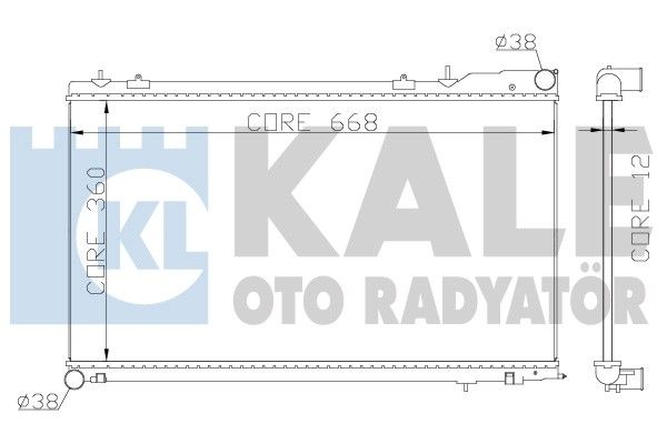 KALE OTO RADYATÖR Radiaator,mootorijahutus 364900